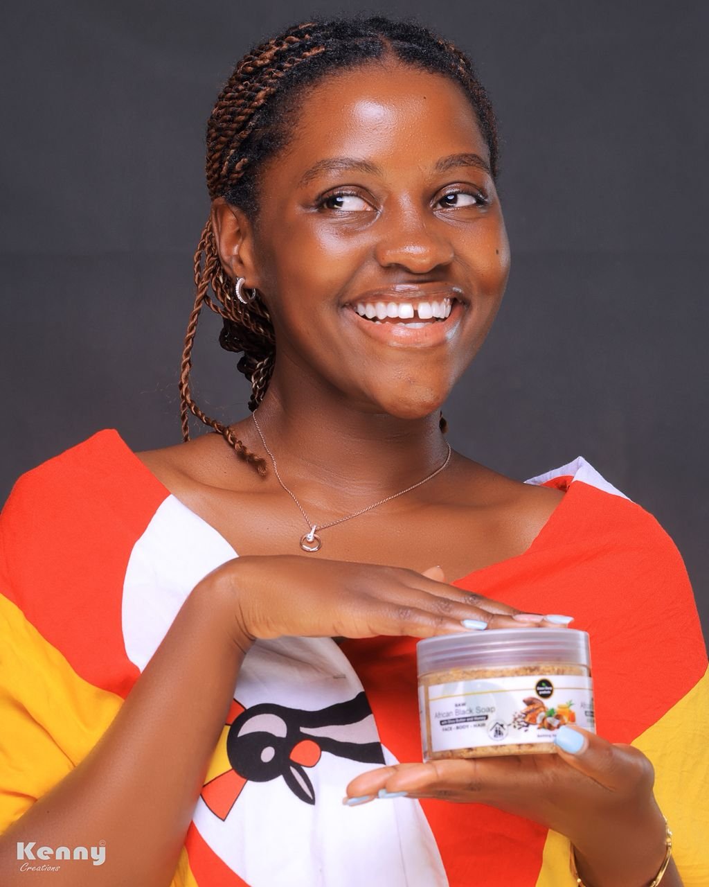 🌿Raw African Black Soap – 250g🌿